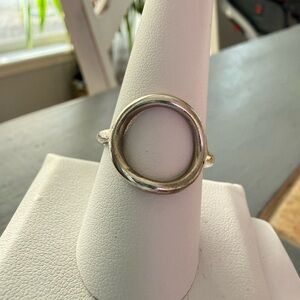 Silpada 925 Sterling Silver Circle Karma Ring Size 8.5